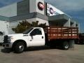 Oxford White - F350 Super Duty XL Regular Cab Chassis Stake Truck Photo No. 2