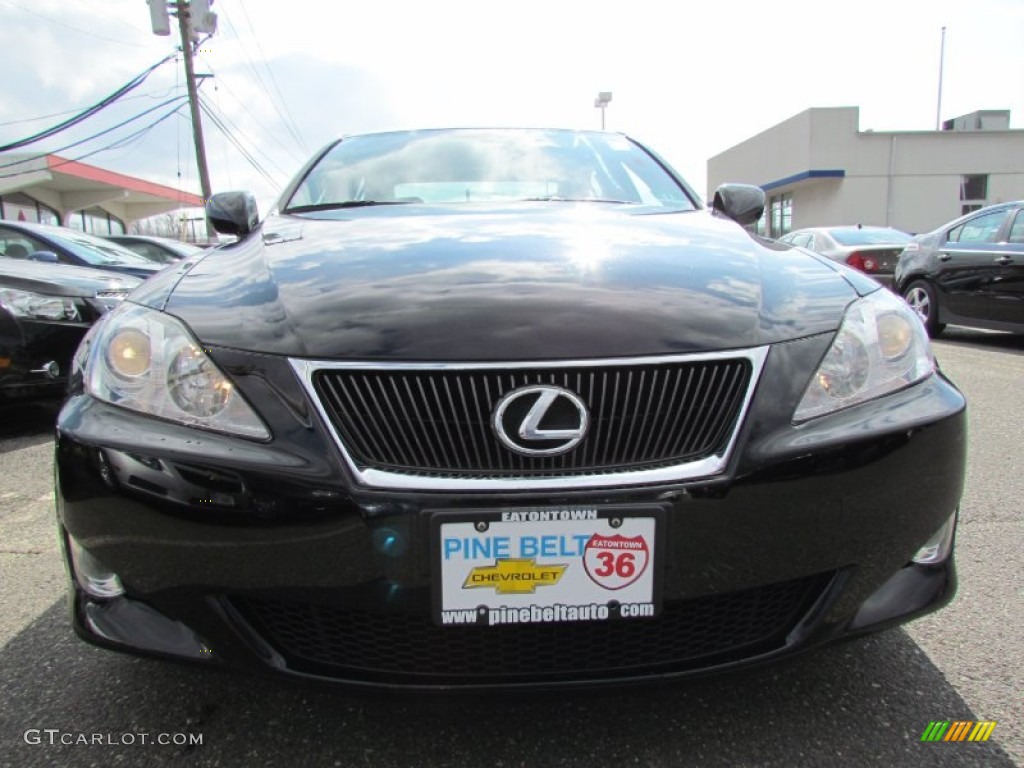 2008 IS 250 AWD - Black Sapphire Pearl / Sterling Gray photo #2