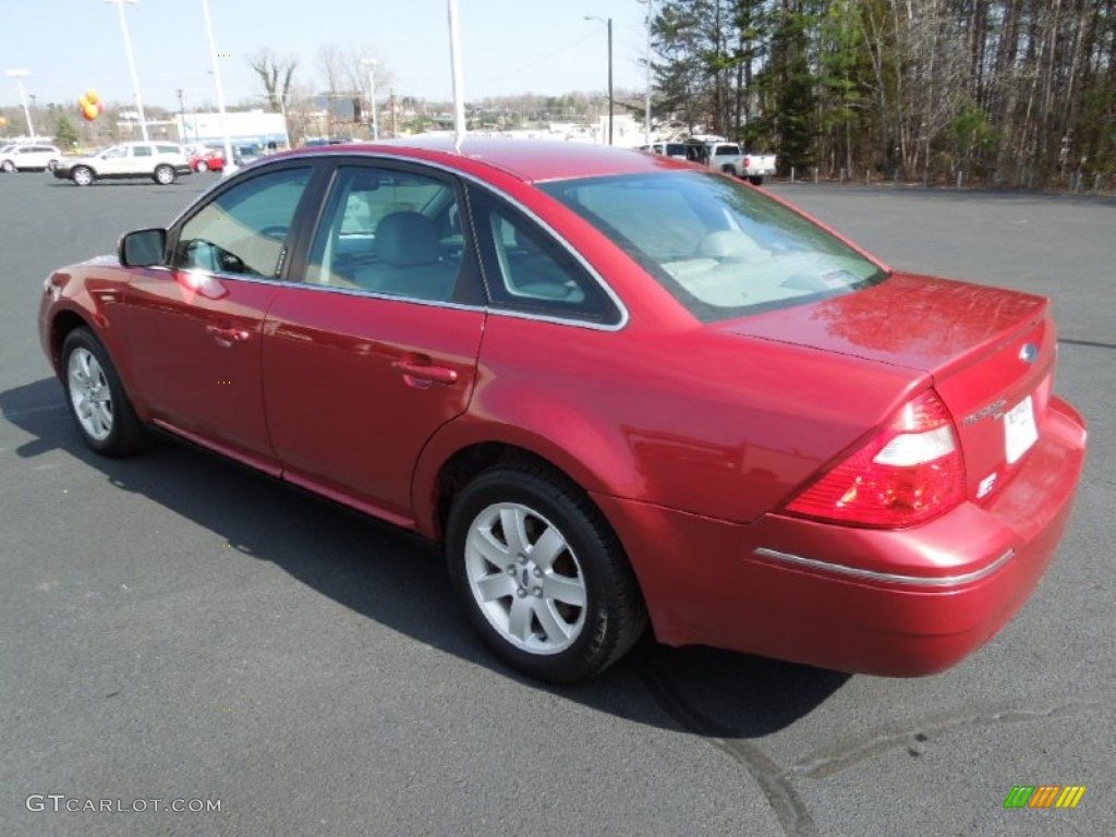 2006 Five Hundred SEL AWD - Redfire Metallic / Shale Grey photo #3