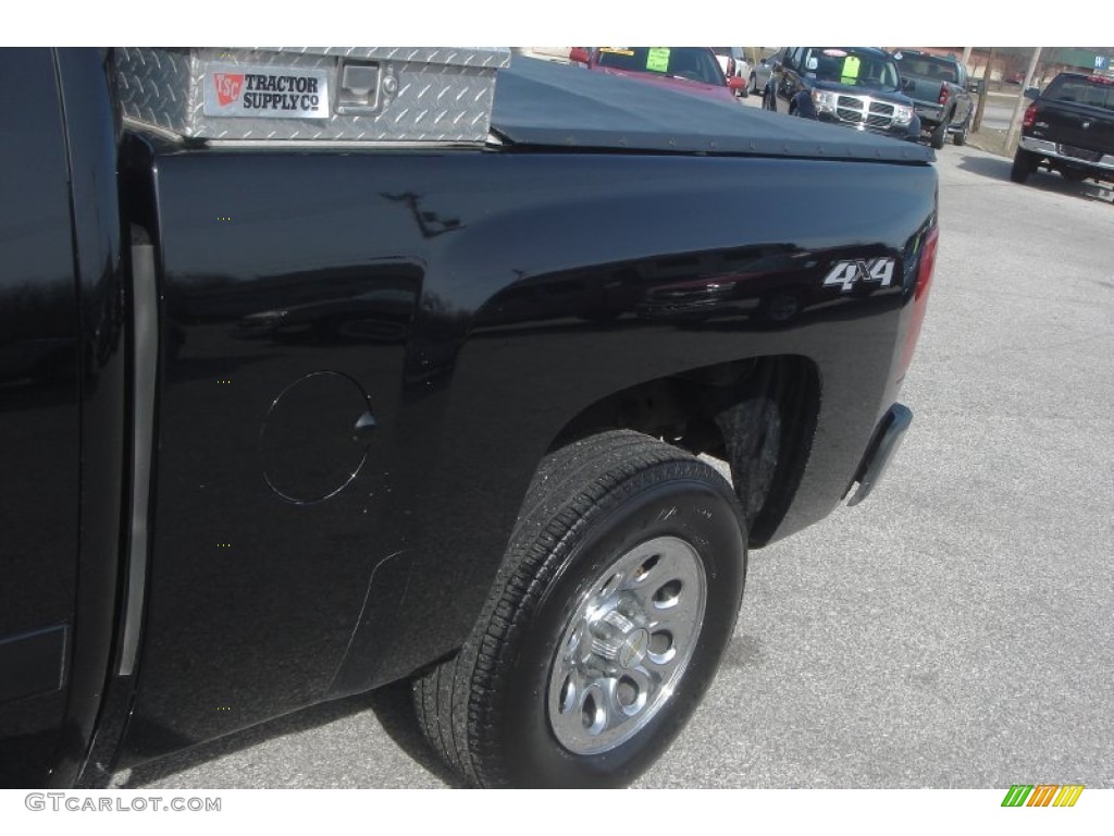 2007 Silverado 1500 LT Extended Cab 4x4 - Black / Ebony Black photo #9