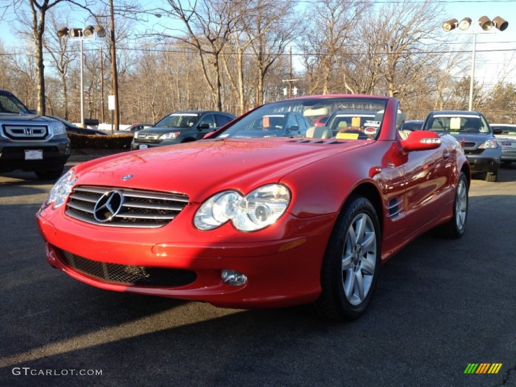 2003 SL 500 Roadster - Magma Red / Stone photo #5
