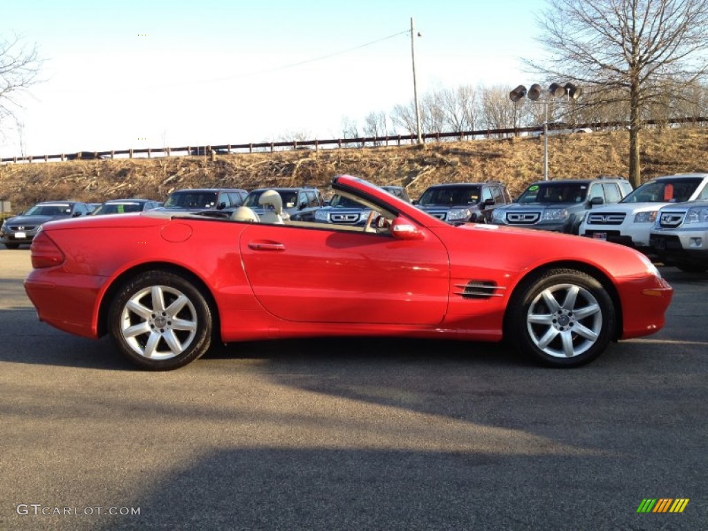 2003 SL 500 Roadster - Magma Red / Stone photo #8