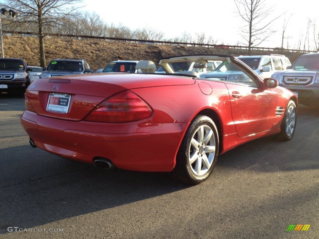 2003 SL 500 Roadster - Magma Red / Stone photo #9