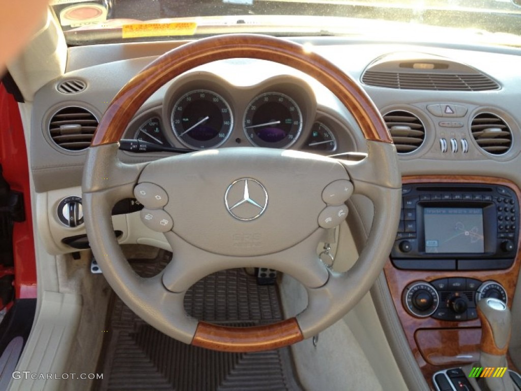 2003 SL 500 Roadster - Magma Red / Stone photo #22