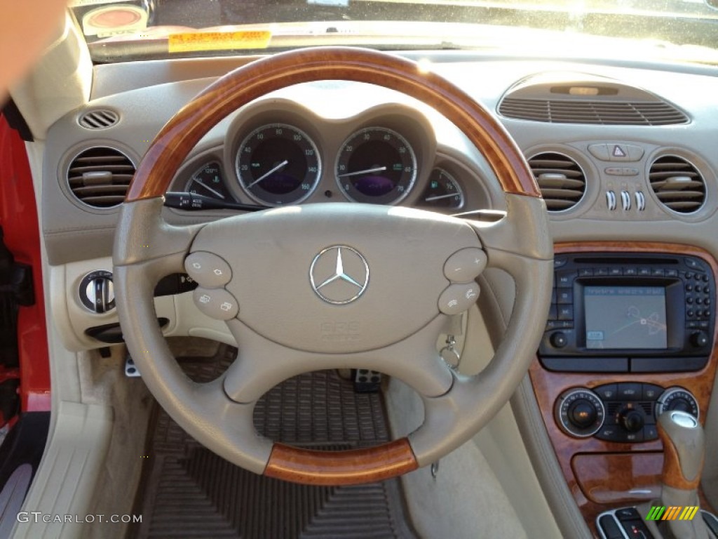 2003 Mercedes-Benz SL 500 Roadster Stone Dashboard Photo #61198339