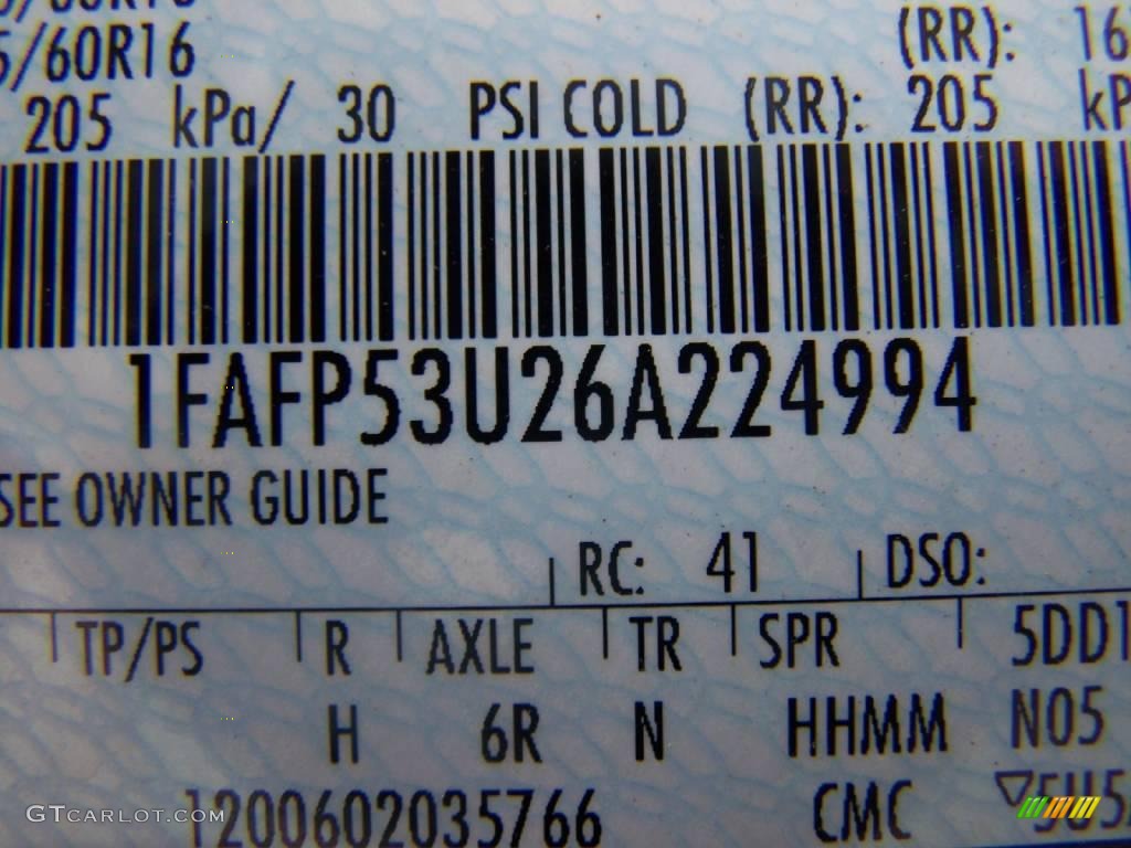 2006 Taurus SE - Black / Medium/Dark Flint Grey photo #13