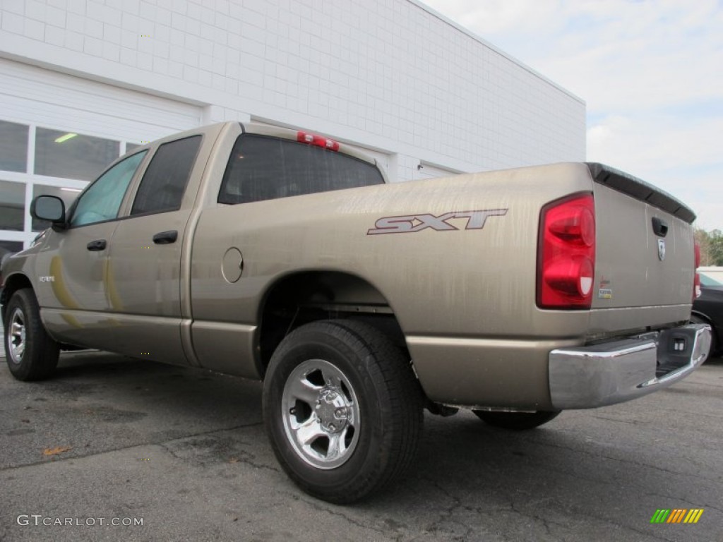 2008 Ram 1500 SXT Quad Cab - Light Khaki Metallic / Khaki photo #2