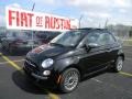 2012 Nero (Black) Fiat 500 Lounge  photo #1