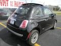 2012 Nero (Black) Fiat 500 Lounge  photo #3