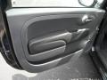 Pelle Nera/Nera (Black/Black) 2012 Fiat 500 Lounge Door Panel