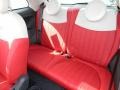 Pelle Rossa/Avorio (Red/Ivory) Rear Seat Photo for 2012 Fiat 500 #61200535