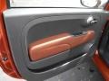 Pelle Marrone/Avorio (Brown/Ivory) 2012 Fiat 500 Lounge Door Panel