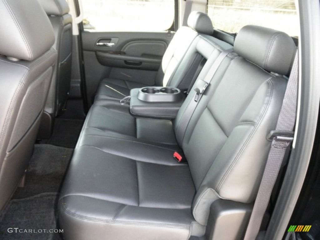 Ebony Interior 2012 GMC Sierra 2500HD Denali Crew Cab 4x4 Photo #61201015