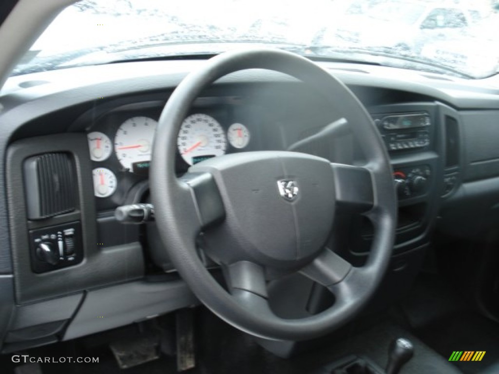 2004 Ram 1500 ST Regular Cab 4x4 - Bright Silver Metallic / Dark Slate Gray photo #10