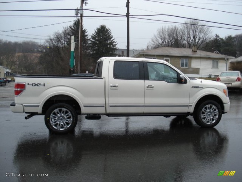 2009 F150 Platinum SuperCrew 4x4 - White Sand Tri Coat Metallic / Medium Stone Leather/Sienna Brown photo #1