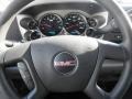2012 GMC Sierra 3500HD Dark Titanium Interior Steering Wheel Photo