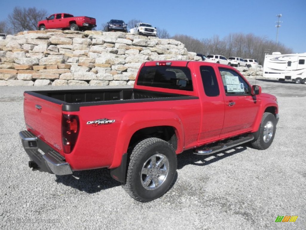 Fire Red 2012 GMC Canyon SLE Extended Cab 4x4 Exterior Photo #61201801