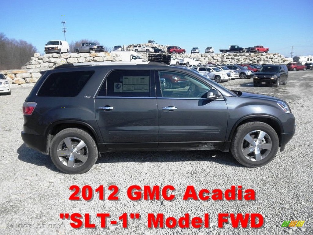 2012 Acadia SLT - Cyber Gray Metallic / Ebony photo #1