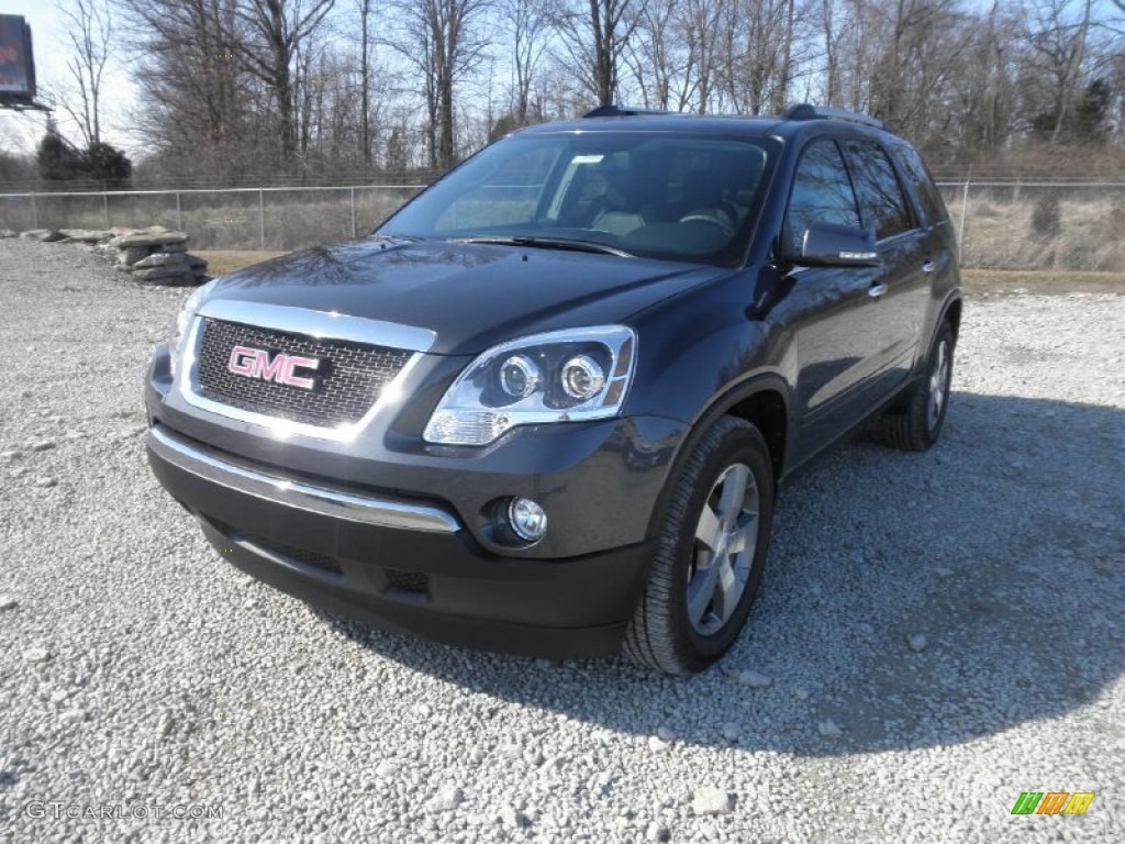 2012 Acadia SLT - Cyber Gray Metallic / Ebony photo #3