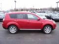 2009 Rally Red Metallic Mitsubishi Outlander SE 4WD  photo #14