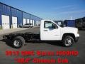 Summit White 2012 GMC Sierra 3500HD Regular Cab 4x4 Dually Chassis