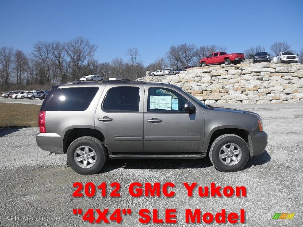 2012 Yukon SLE 4x4 - Graystone Metallic / Ebony photo #1