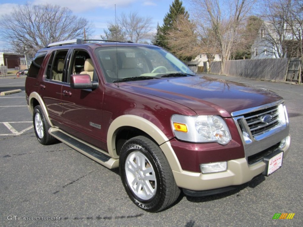 Dark Cherry Metallic 2006 Ford Explorer Eddie Bauer 4x4 Exterior Photo #61204849