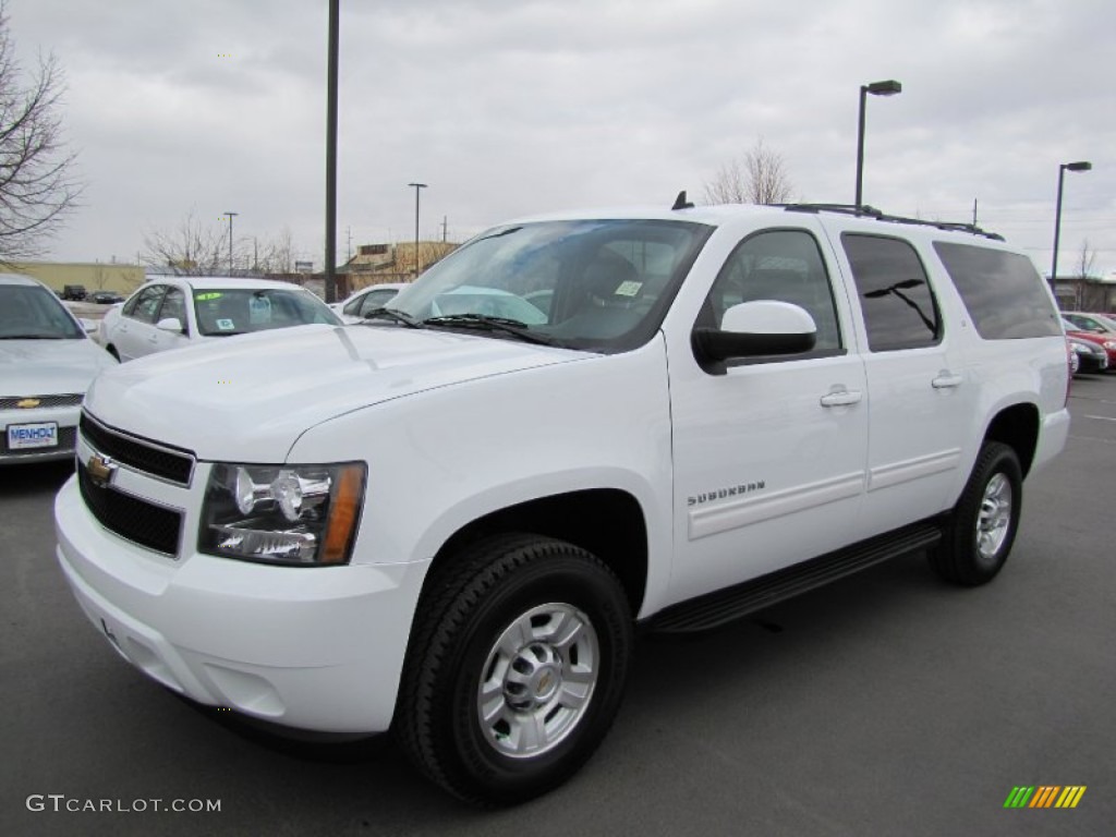 2011 Suburban 2500 LT 4x4 - Summit White / Ebony photo #3