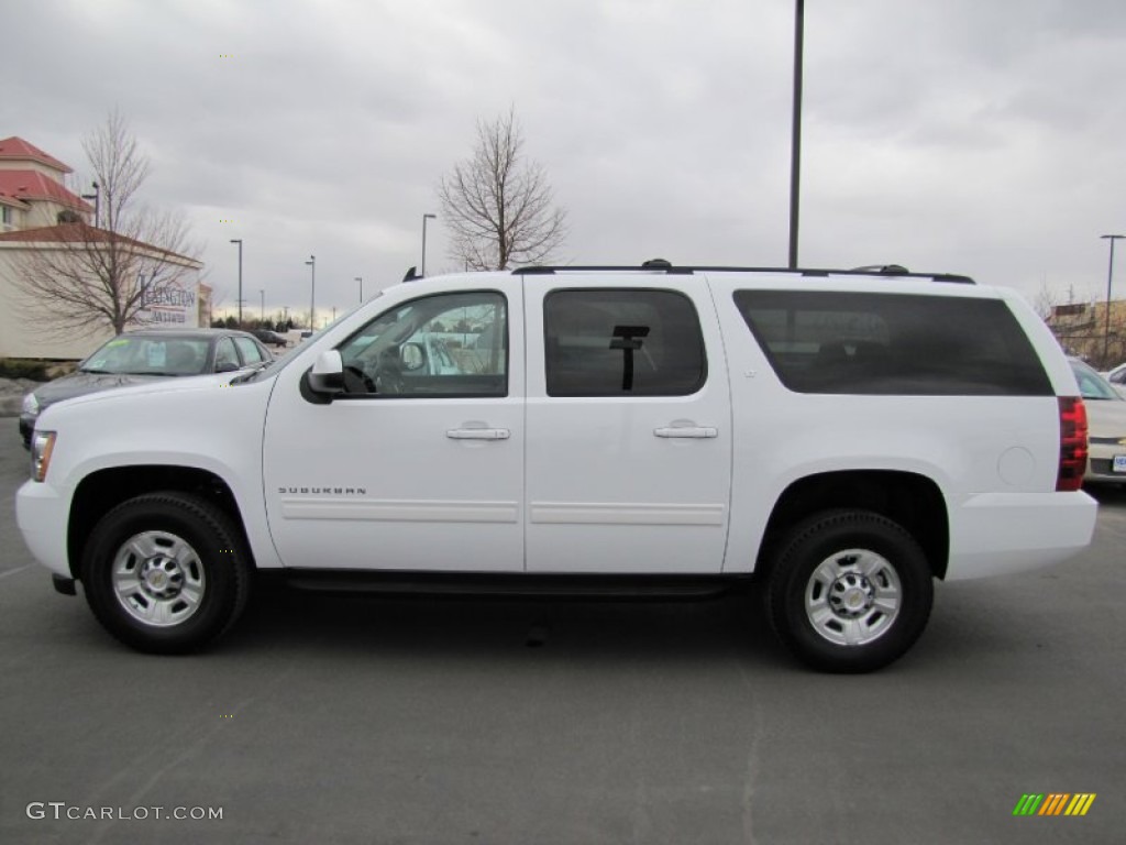 2011 Suburban 2500 LT 4x4 - Summit White / Ebony photo #4