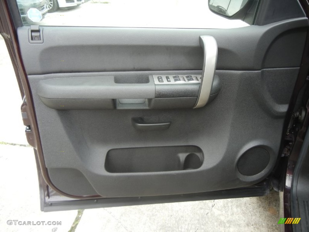 2008 Silverado 1500 LS Extended Cab - Dark Cherry Metallic / Ebony photo #13