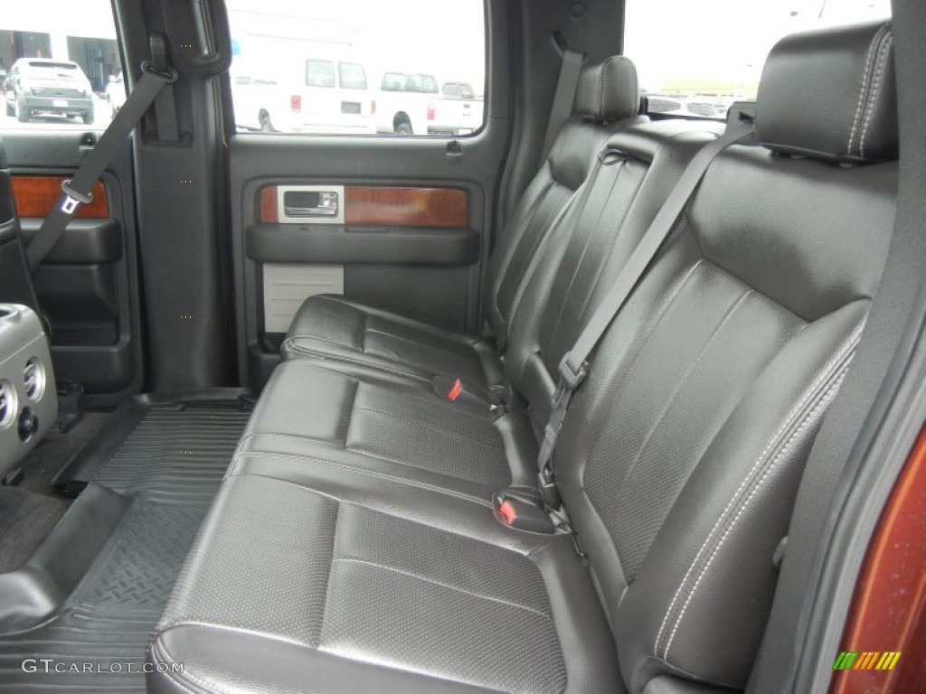 Black/Black Interior 2009 Ford F150 Lariat SuperCrew Photo #61206652