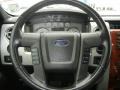 Black/Black 2009 Ford F150 Lariat SuperCrew Steering Wheel