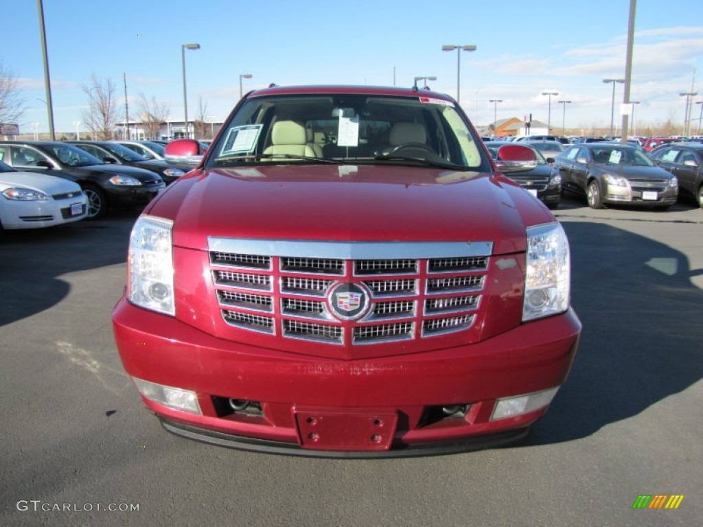 2007 Escalade ESV AWD - Red-E / Cocoa/Light Cashmere photo #2