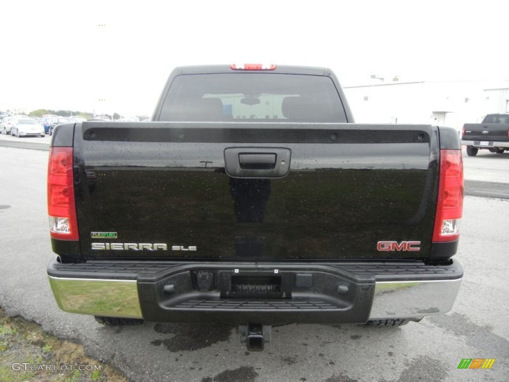 2010 Sierra 1500 SLE Crew Cab 4x4 - Carbon Black Metallic / Ebony photo #3