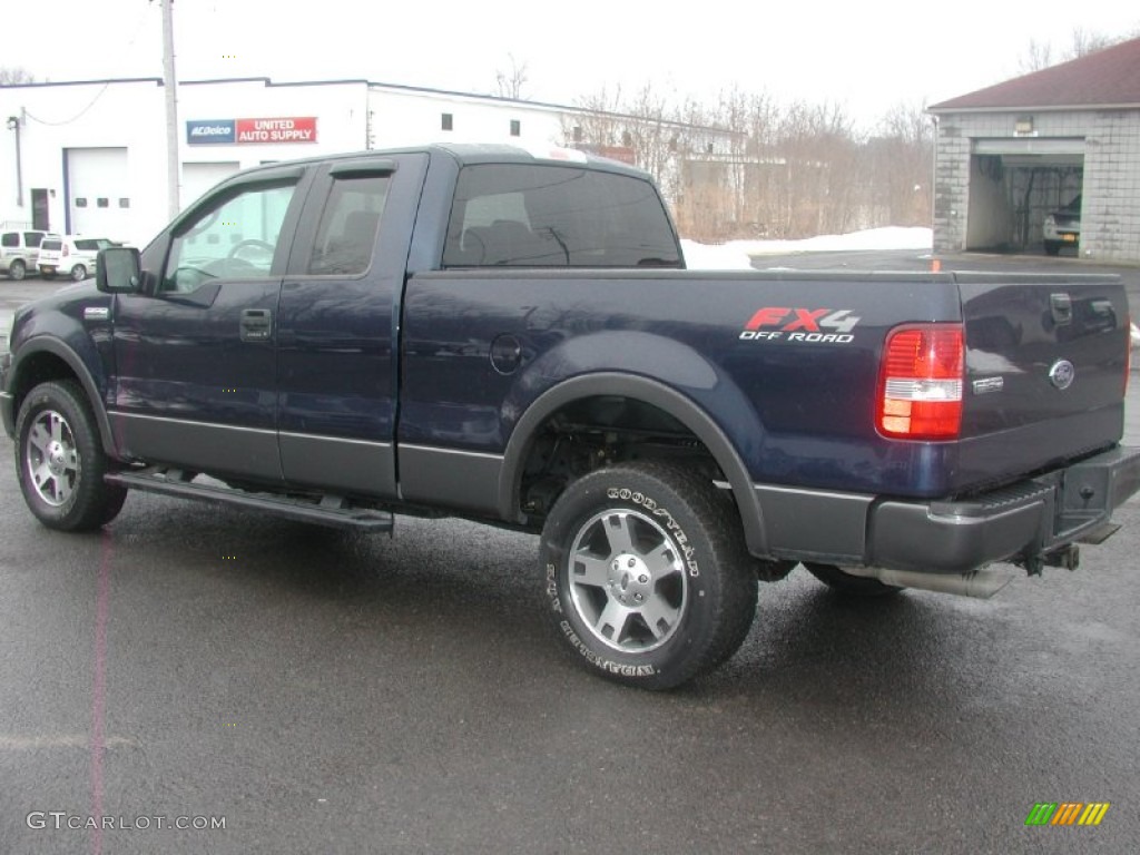 2005 F150 FX4 SuperCab 4x4 - True Blue Metallic / Black photo #6
