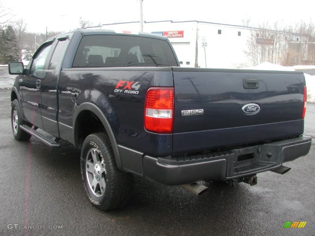 2005 F150 FX4 SuperCab 4x4 - True Blue Metallic / Black photo #7