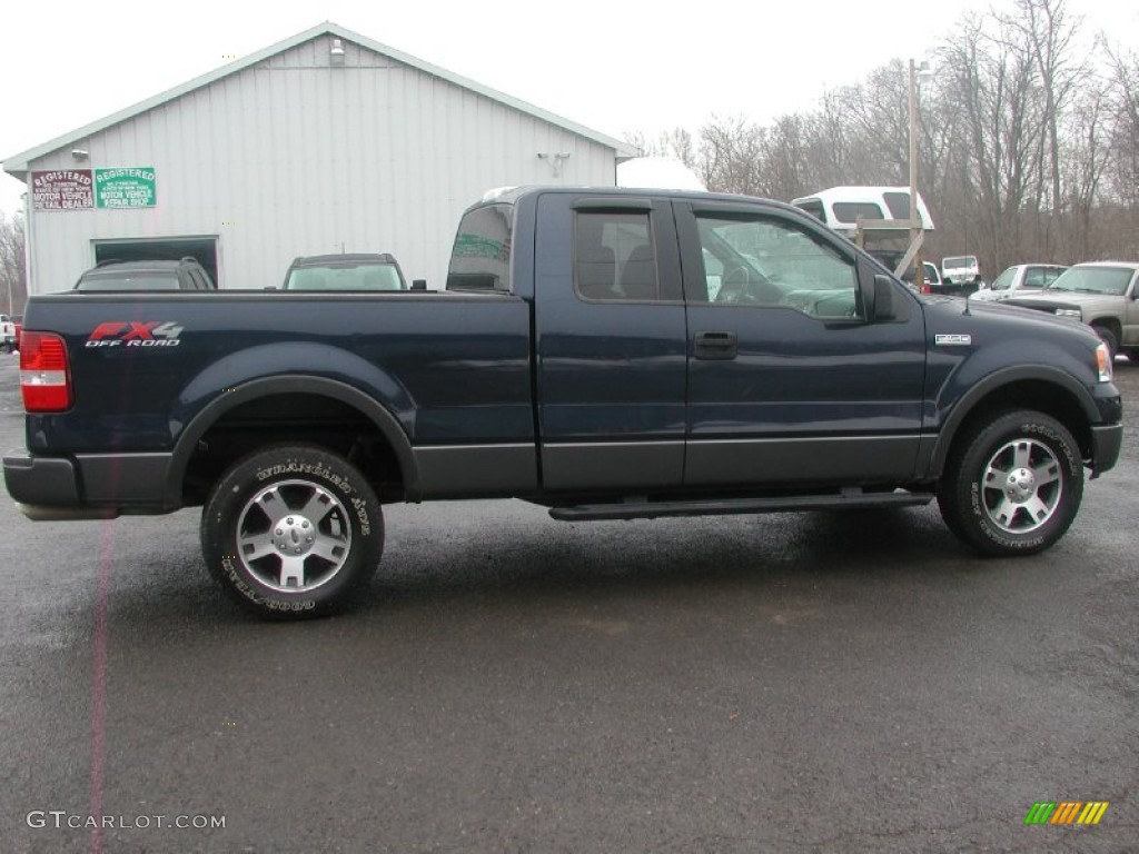 2005 F150 FX4 SuperCab 4x4 - True Blue Metallic / Black photo #11