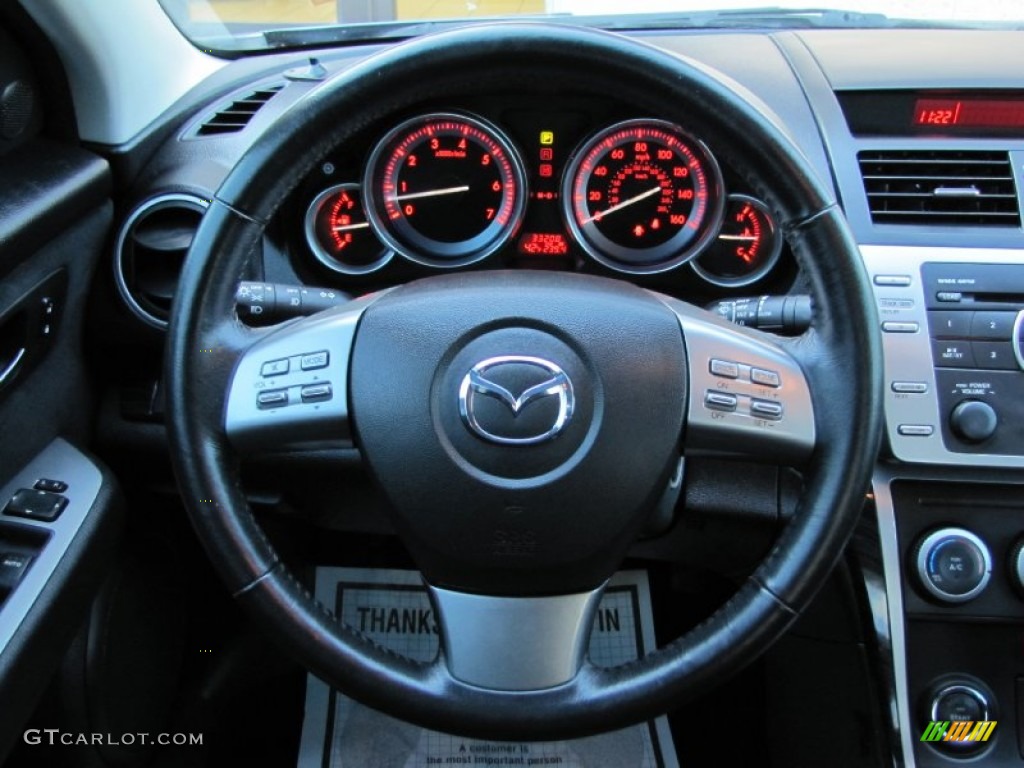 2009 Mazda MAZDA6 i Touring Gray Steering Wheel Photo #61208671