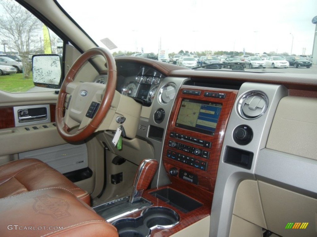 2010 F150 King Ranch SuperCrew 4x4 - White Platinum Metallic Tri Coat / Chapparal Leather photo #6