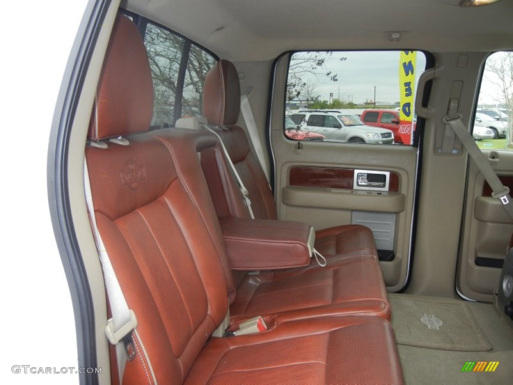 2010 F150 King Ranch SuperCrew 4x4 - White Platinum Metallic Tri Coat / Chapparal Leather photo #9