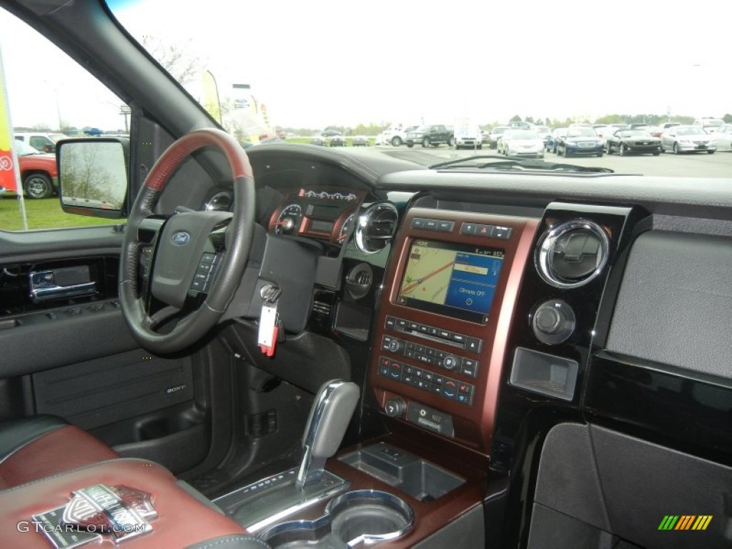2010 Ford F150 Harley-Davidson SuperCrew Harley Davidson Lava Red/Black Dashboard Photo #61208938