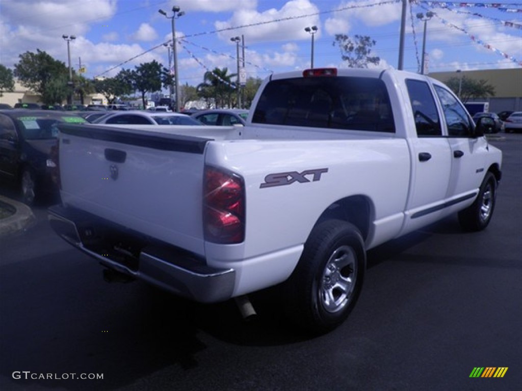 2008 Ram 1500 SXT Quad Cab - Bright White / Medium Slate Gray photo #10