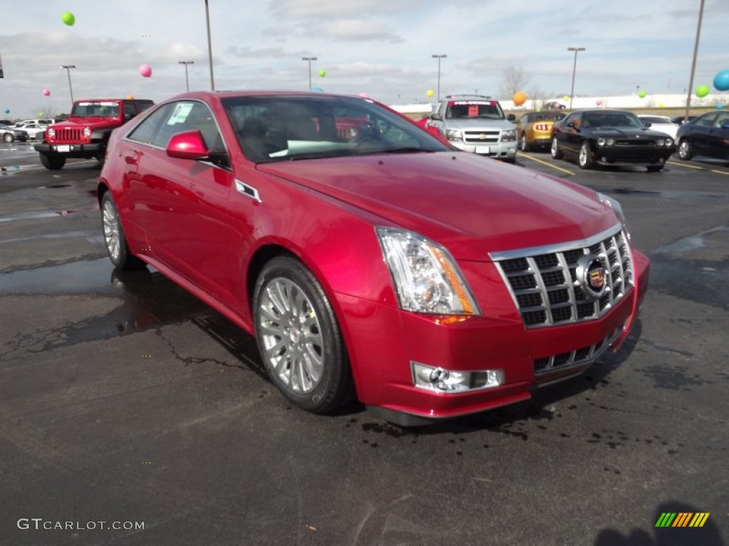 Crystal Red Tintcoat 2012 Cadillac CTS Coupe Exterior Photo #61212095