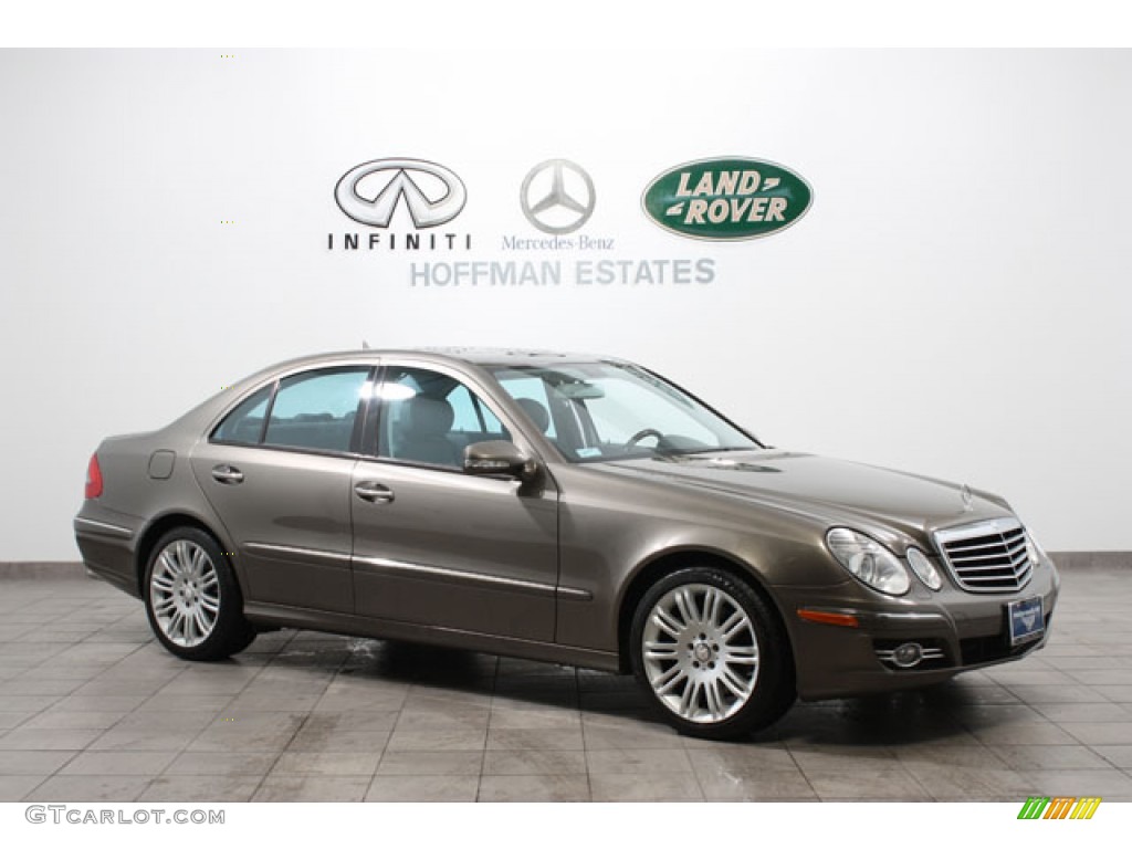 2008 E 350 4Matic Sedan - Indium Grey Metallic / Black photo #1