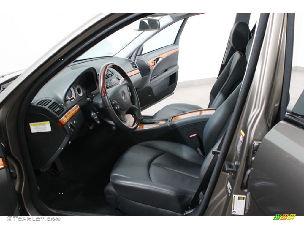 Black Interior 2008 Mercedes-Benz E 350 4Matic Sedan Photo #61213062