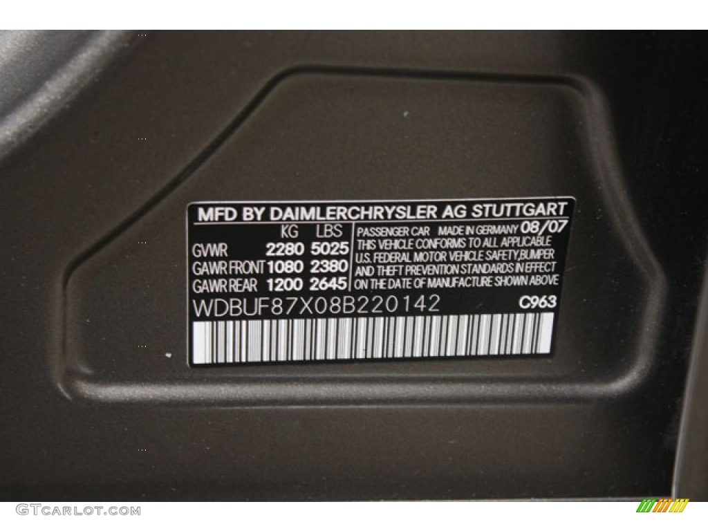 2008 E Color Code 963 for Indium Grey Metallic Photo #61213161