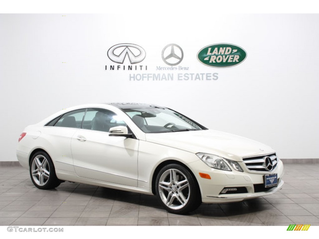 2011 E 350 Coupe - Arctic White / Black photo #1