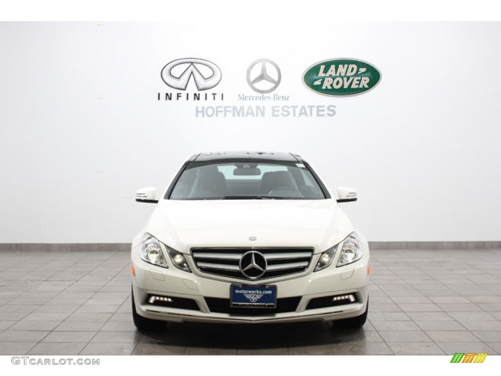 2011 E 350 Coupe - Arctic White / Black photo #3