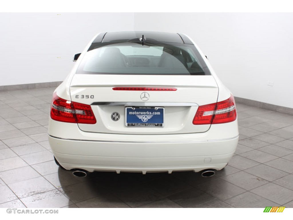2011 E 350 Coupe - Arctic White / Black photo #4