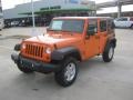 2012 Crush Orange Jeep Wrangler Unlimited Sport S 4x4  photo #1